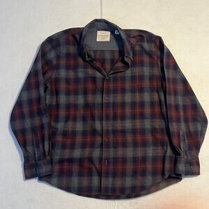 Weatherproof Vintage Flannel Shirt Men’s XL | Gray/Navy/Brick Plaid